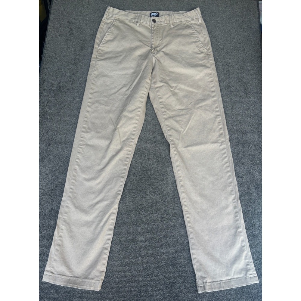 Land's End Chino Pants Men's 31 Khaki Traditional Fit Cotton‎ Stretch Pockets